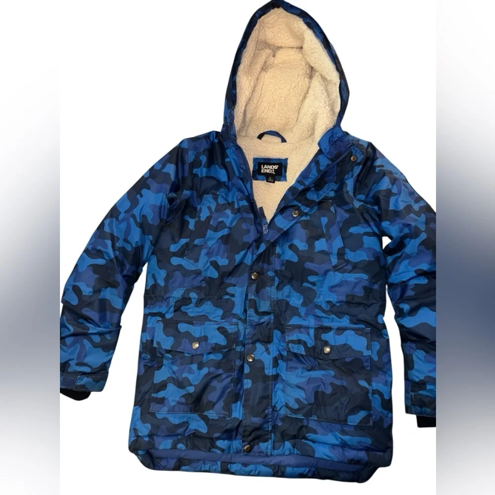 Lands End cammo Expedition Parka L